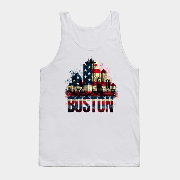 Boston City Tank Top by Vehicles-Art